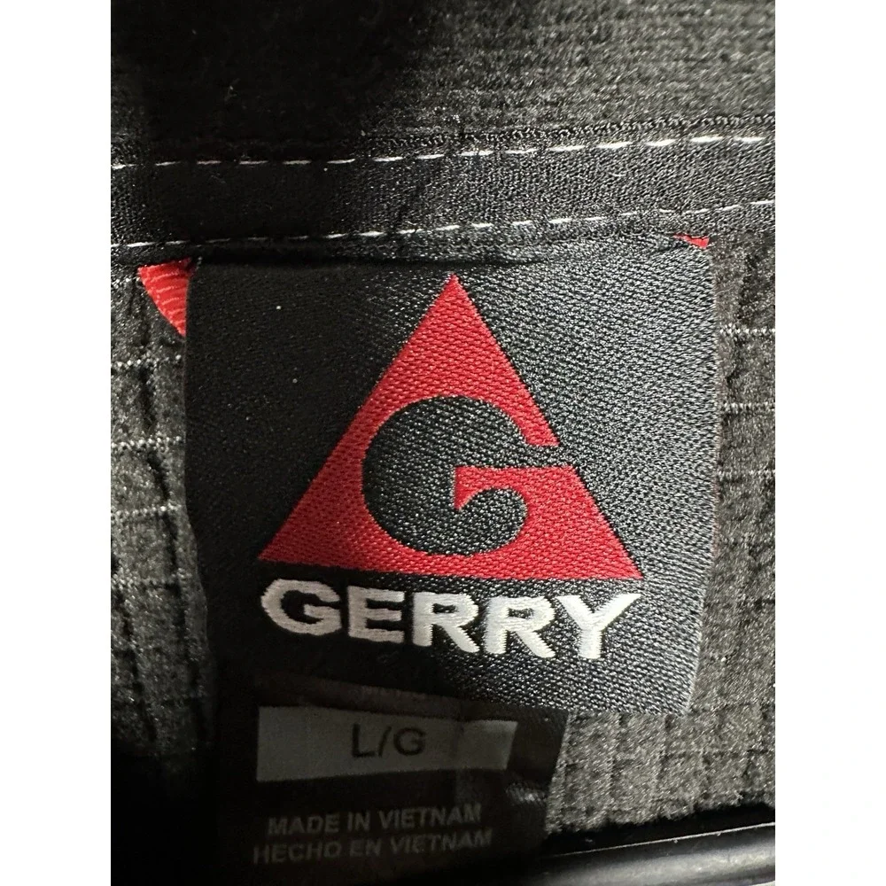 Gerry Softshell Jacket Mens Large Hooded Full Zip Gray Outdoor‎ 1791630